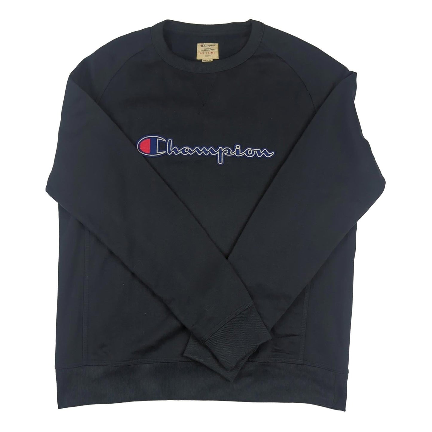 Champion Champion Mens Sweatshirt XL Blue Jumper Pullover Long Sleeve Cotton Vintage Top Sweater & Hoodie RewearableUK
