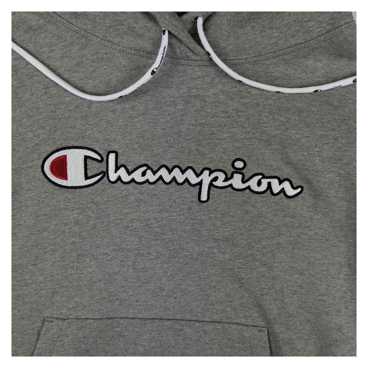 Champion Pullover Hoodie Sweatshirt Grey | Men's Medium by Champion – Sweater & Hoodie | RewearableUK