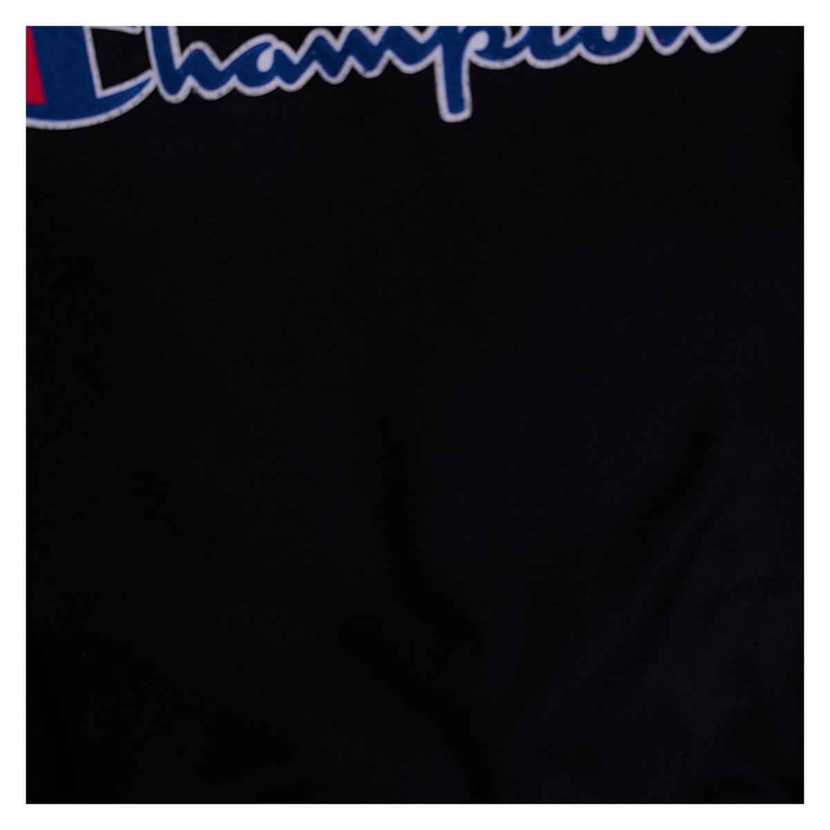 Champion Unisex Sweatshirt Small Black Embroidered Logo 82% Cotton 18% Polyester – product photo 2 | RewearableUK