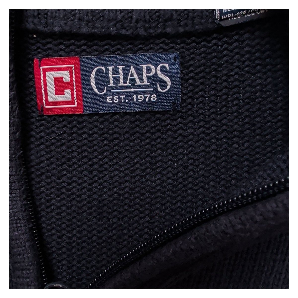Chaps Men's Jumper L Navy Embroidered Logo 100% Cotton – product photo 7 | RewearableUK