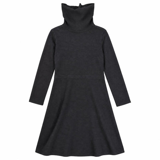 Chaps Women's 3X Charcoal Grey Roll Neck Longline Knit Tunic Jumper – product photo 1 | RewearableUK