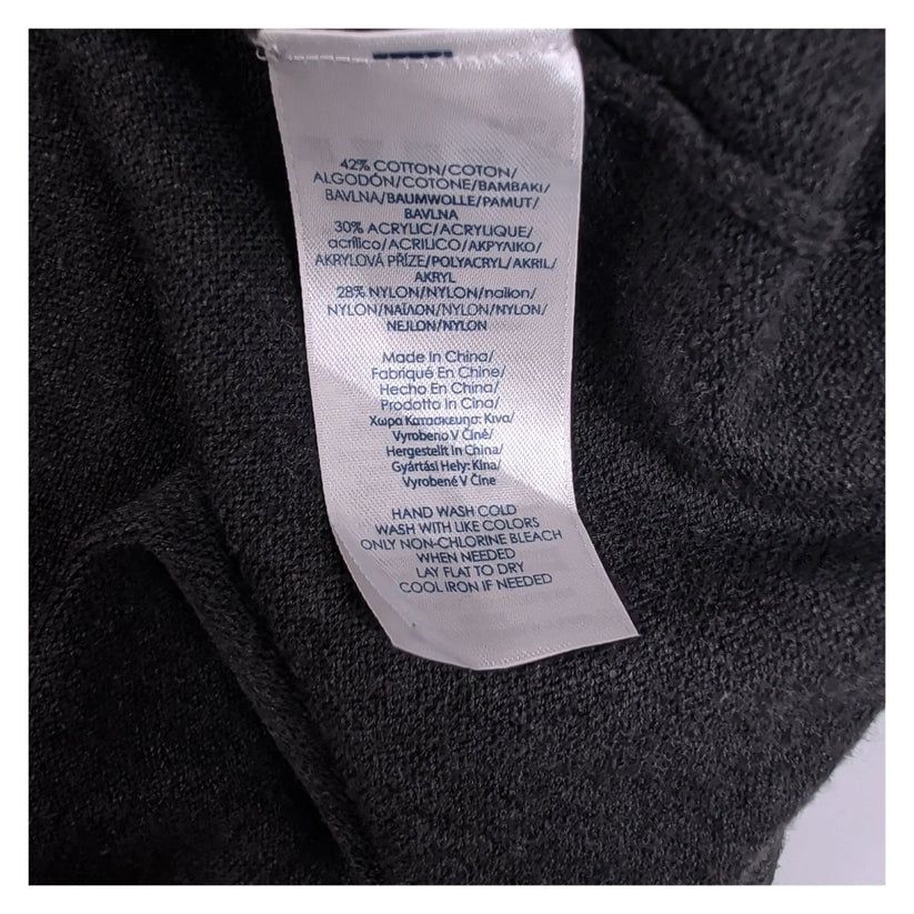 Chaps Women's 3X Charcoal Grey Roll Neck Longline Knit Tunic Jumper – product photo 6 | RewearableUK