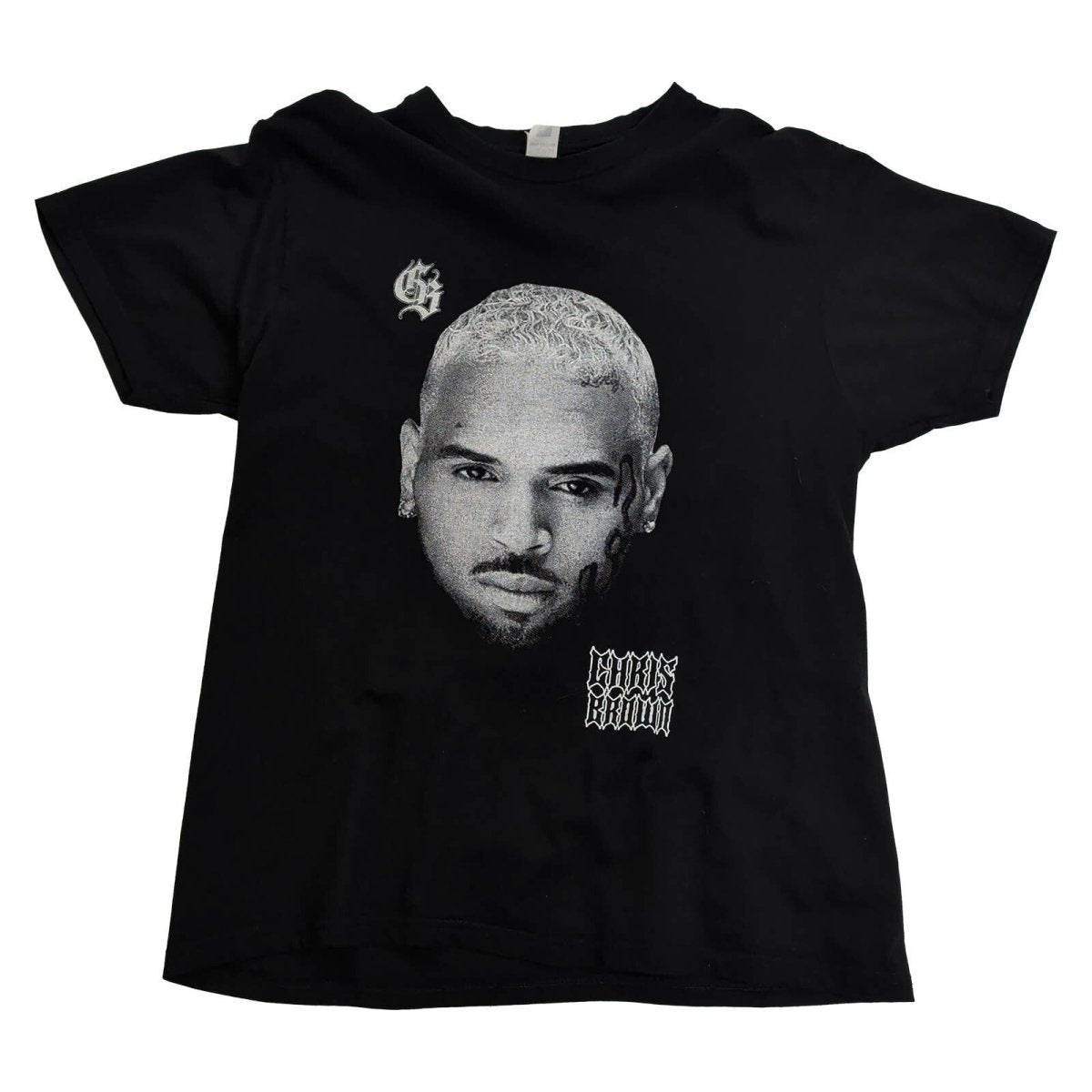 Chris Brown Breezy Bowl XX Europe 2025 Tour T-Shirt L Black Double Sided – product photo 1 | RewearableUK