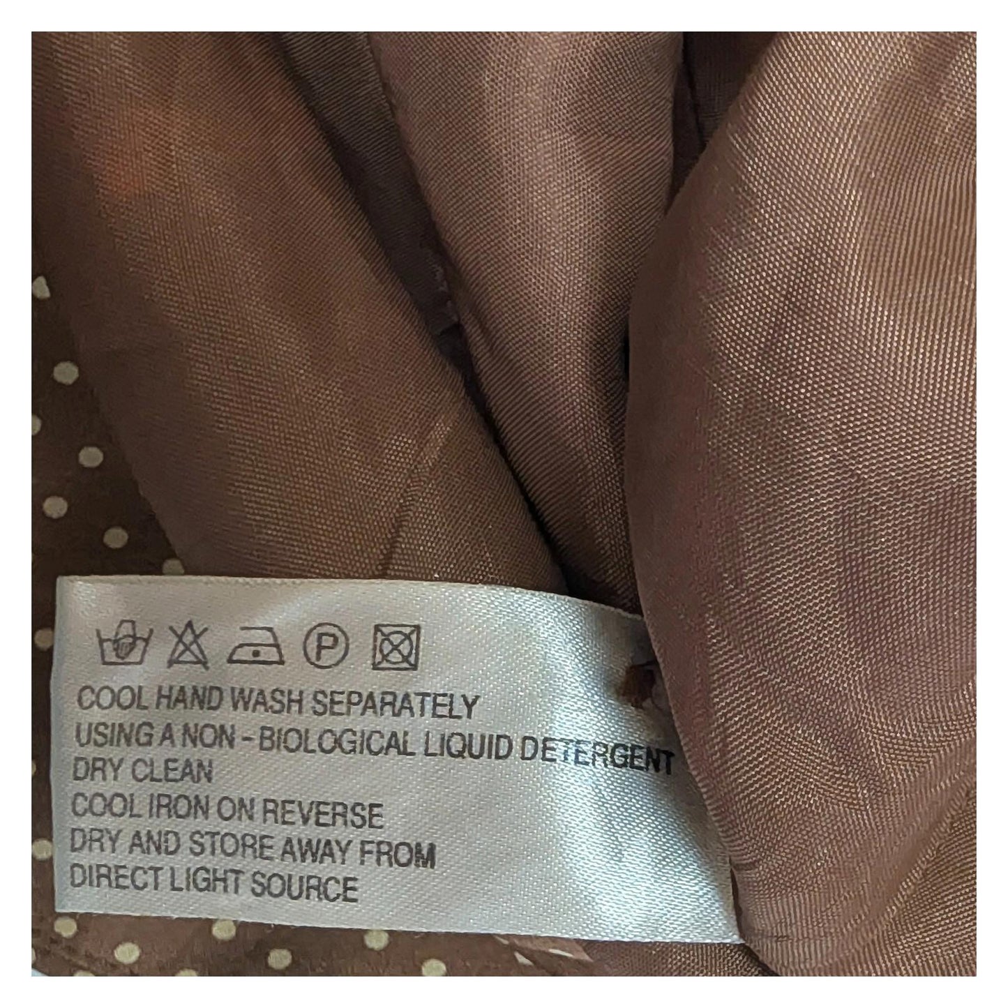 Coast Brown Polka Dot Halter Neck Top Size UK 12 Satin Silky Tie Back Party by Coast – | RewearableUK