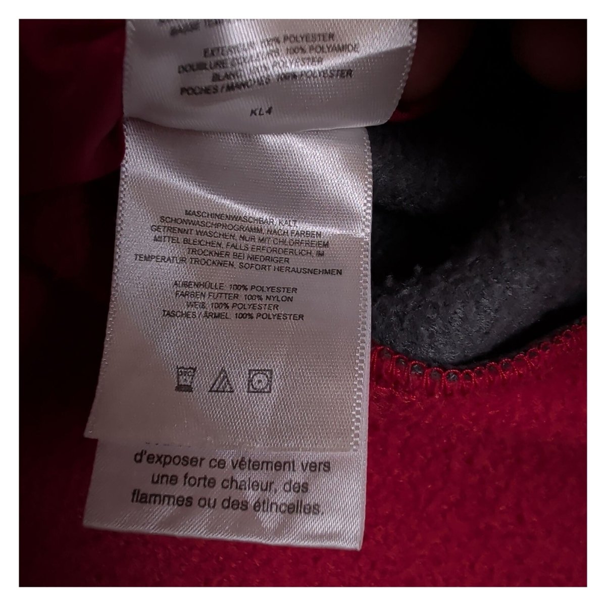 Columbia Women's Fleece Jacket Large Red Grey Full Zip Polyester – product photo 7 | RewearableUK