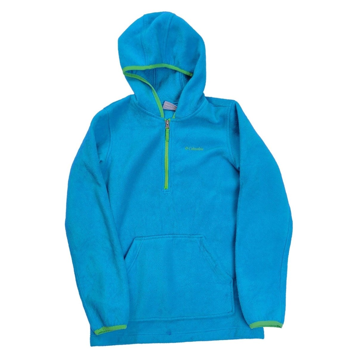 Columbia Women's Hoodie Fleece Pullover Size M Blue Half Zip – product photo 2 | RewearableUK