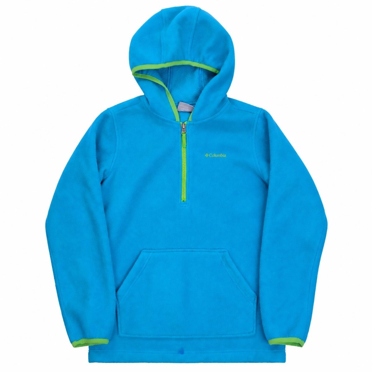 Columbia Women's Hoodie Fleece Pullover Size M Blue Half Zip – product photo 1 | RewearableUK