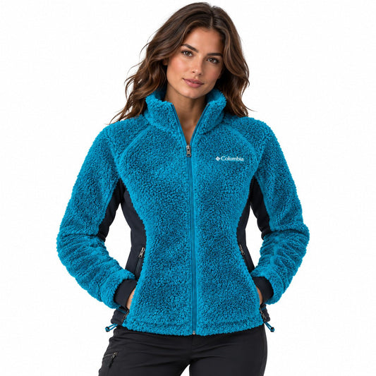 Columbia Women's Jacket M Blue Fleece Polyester Casual Outdoor Pre-Owned – Jacket product photo 1 | RewearableUK