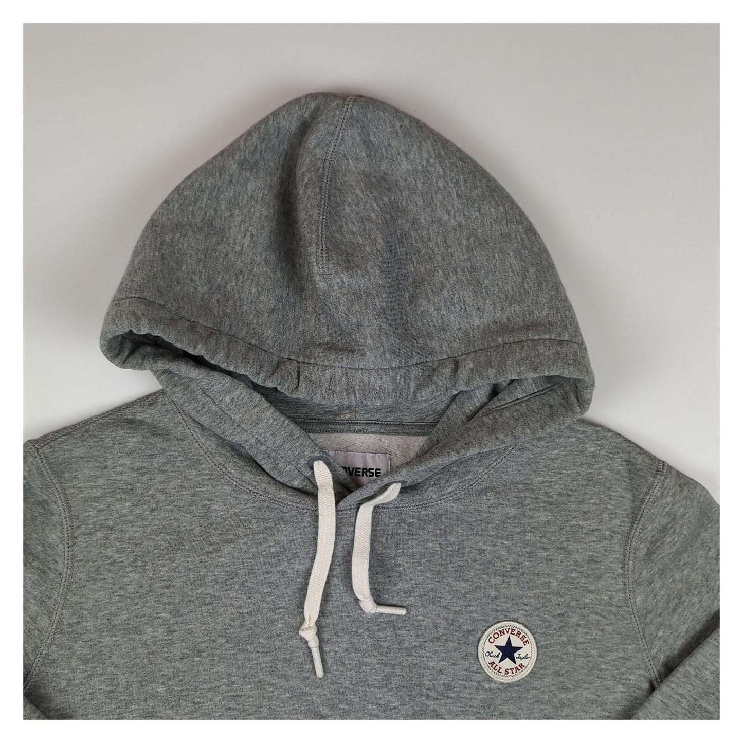 Converse Converse Men's Hoodie Grey Pullover Size XS Casual Sweatshirt Excellent Eco Sweater & Hoodie RewearableUK