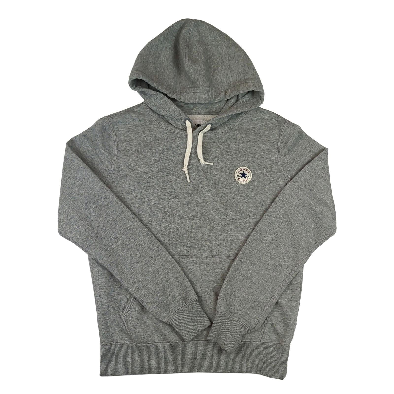 Converse Converse Men's Hoodie Grey Pullover Size XS Casual Sweatshirt Excellent Eco Sweater & Hoodie RewearableUK