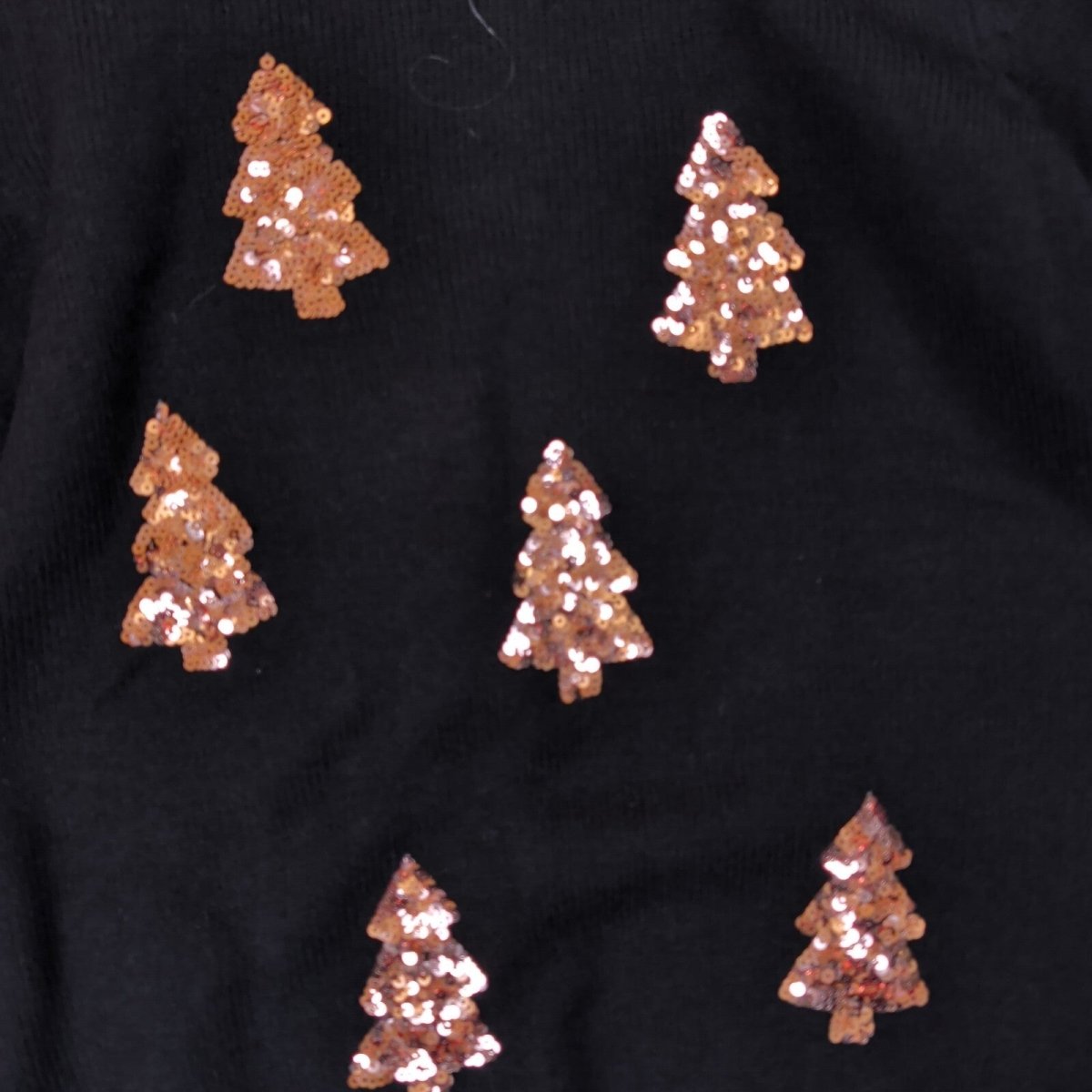 Cotton Traders Women's Christmas Jumper UK 16 Black Sequin Tree – product photo 2 | RewearableUK