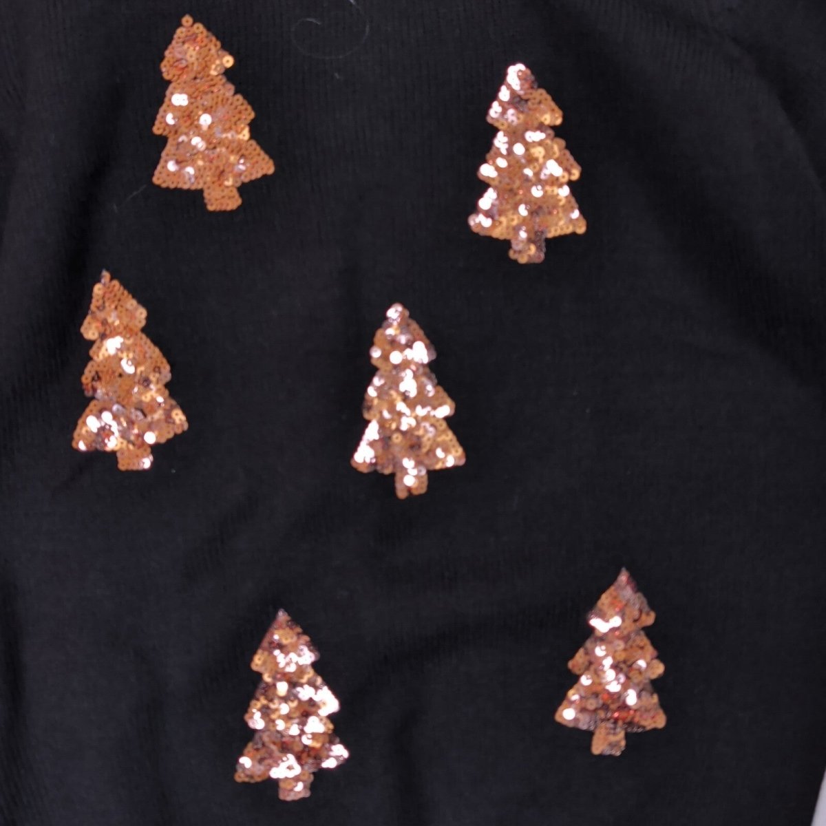 Cotton Traders Women's Christmas Jumper UK 16 Black Sequin Tree – product photo 3 | RewearableUK