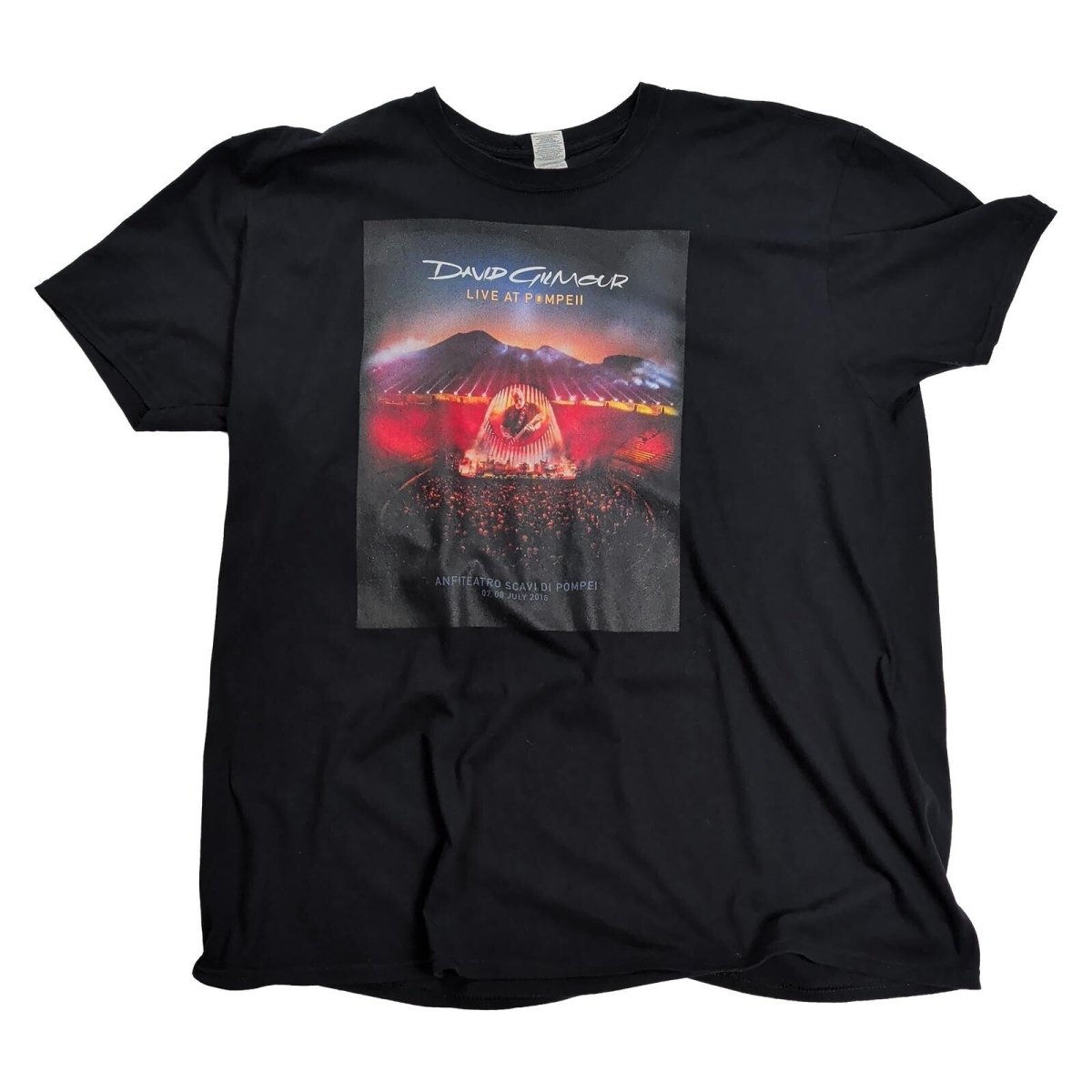 David Gilmour Live at Pompeii 2016 2XL Black Pink Floyd Double-Sided T-Shirt – product photo 1 | RewearableUK
