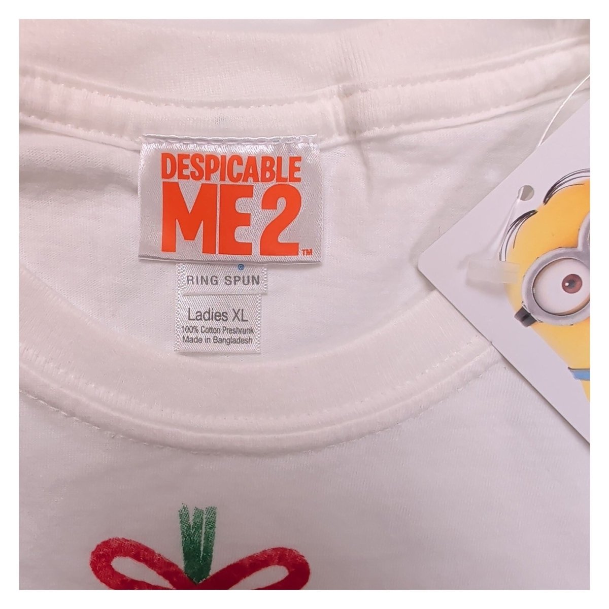 Despicable Me 2 Ladies XL White Graphic Minion Cotton T-Shirt – product photo 3 | RewearableUK