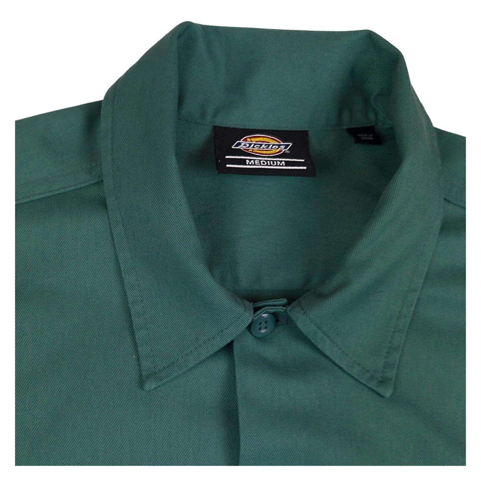 Dickies Dickies 1574 Short Sleeve Work Shirt Men Medium – Hunter Green Classic Fit shirt RewearableUK