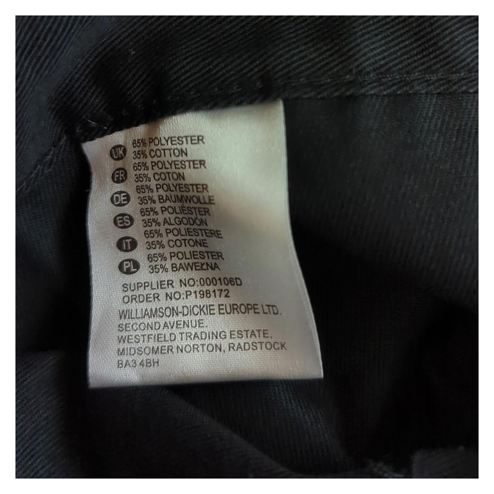 Dickies Dickies 38 T Black Trousers Polycotton Workwear Casual Pants workear RewearableUK