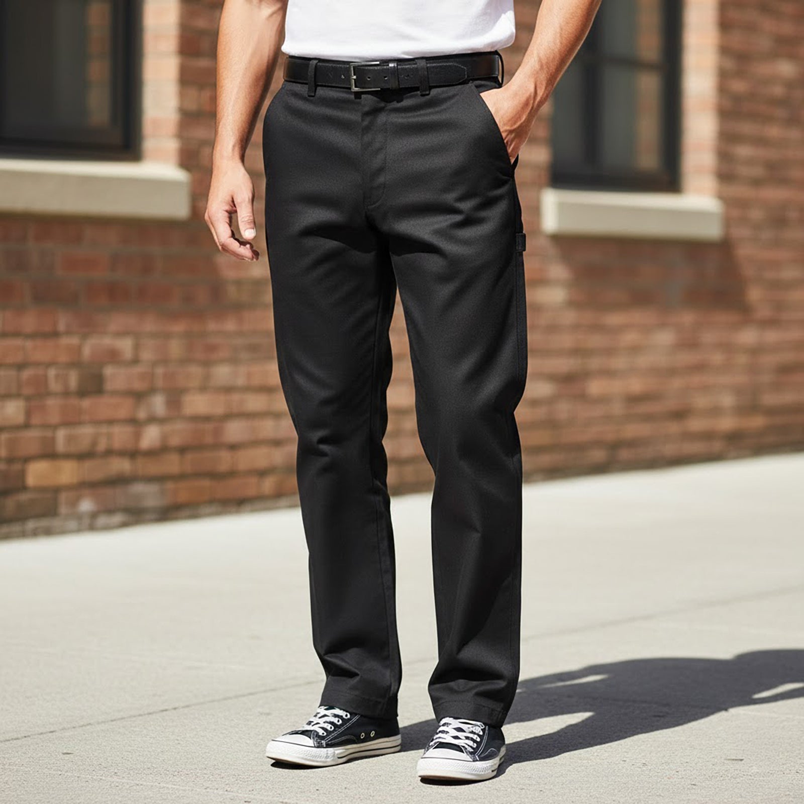 Dickies 38 T Black Trousers Polycotton Workwear Casual Pants by Dickies – workear | RewearableUK