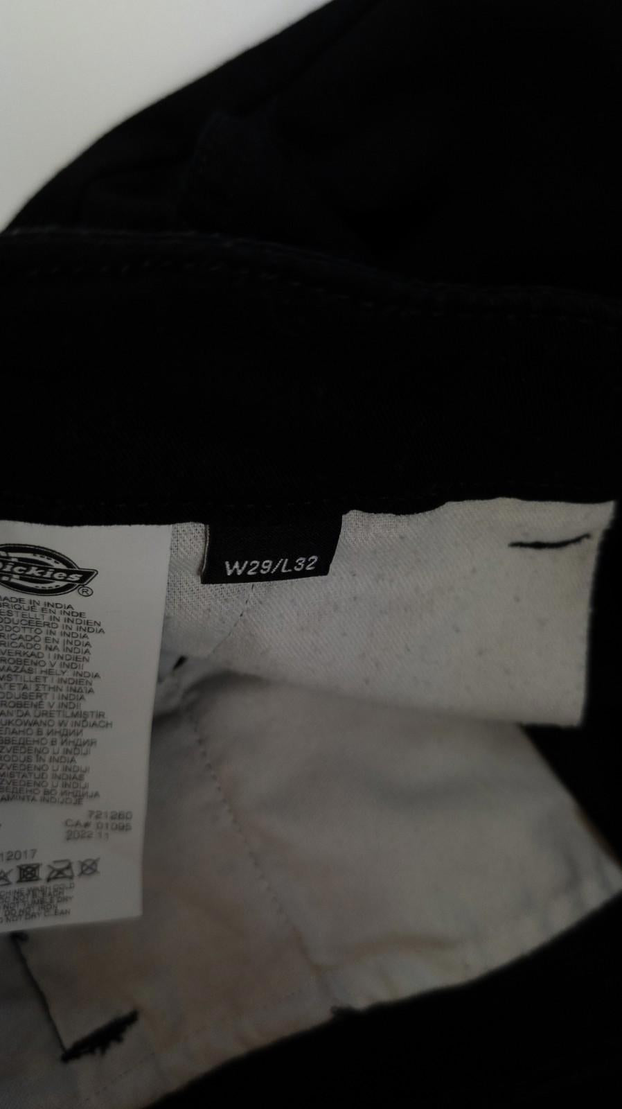 Dickies 872 Slim Fit Work Pants W29 L32 Black Chinos Trousers Skater Streetwear by Dickies – | RewearableUK