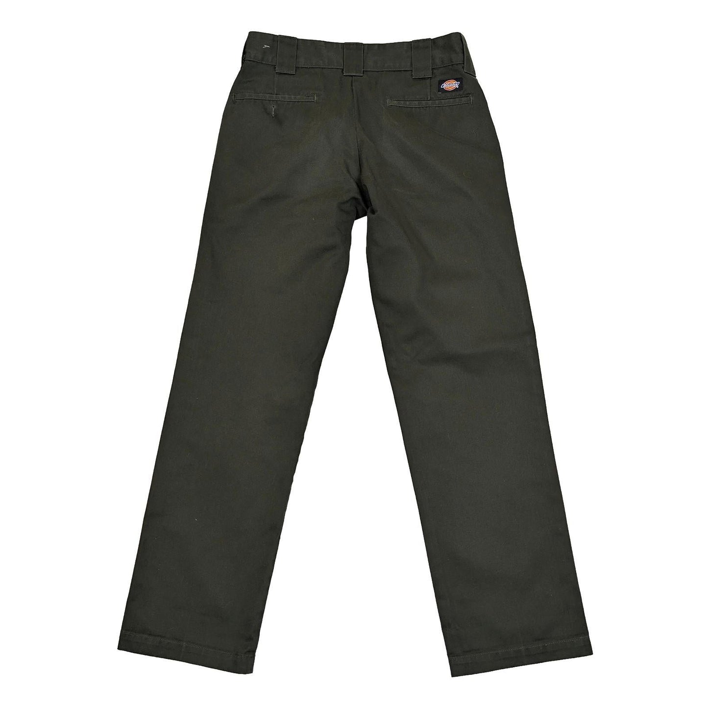 Dickies 873 Slim Straight Work Pants W30 L32 Olive Green Chino Trousers WP873 by Dickies – | RewearableUK