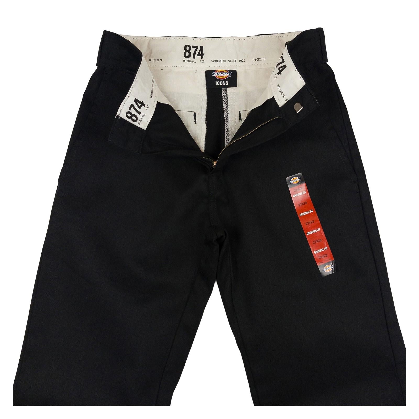 Dickies Dickies 874 Original Fit Work Pants - Black W27 L28 workear RewearableUK