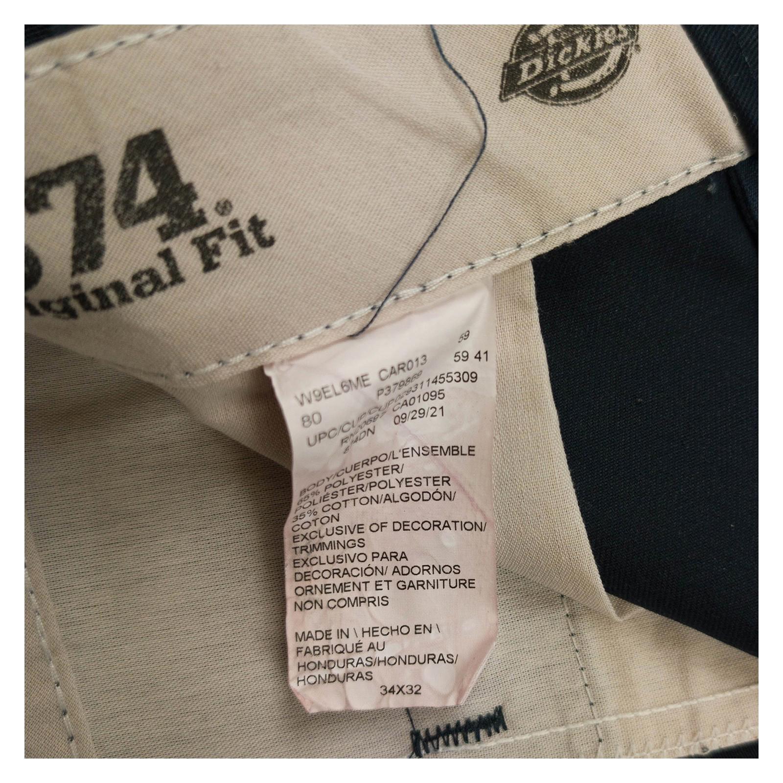 Dickies Dickies 874 Original Fit Work Pants - Navy W34 L32 workear RewearableUK