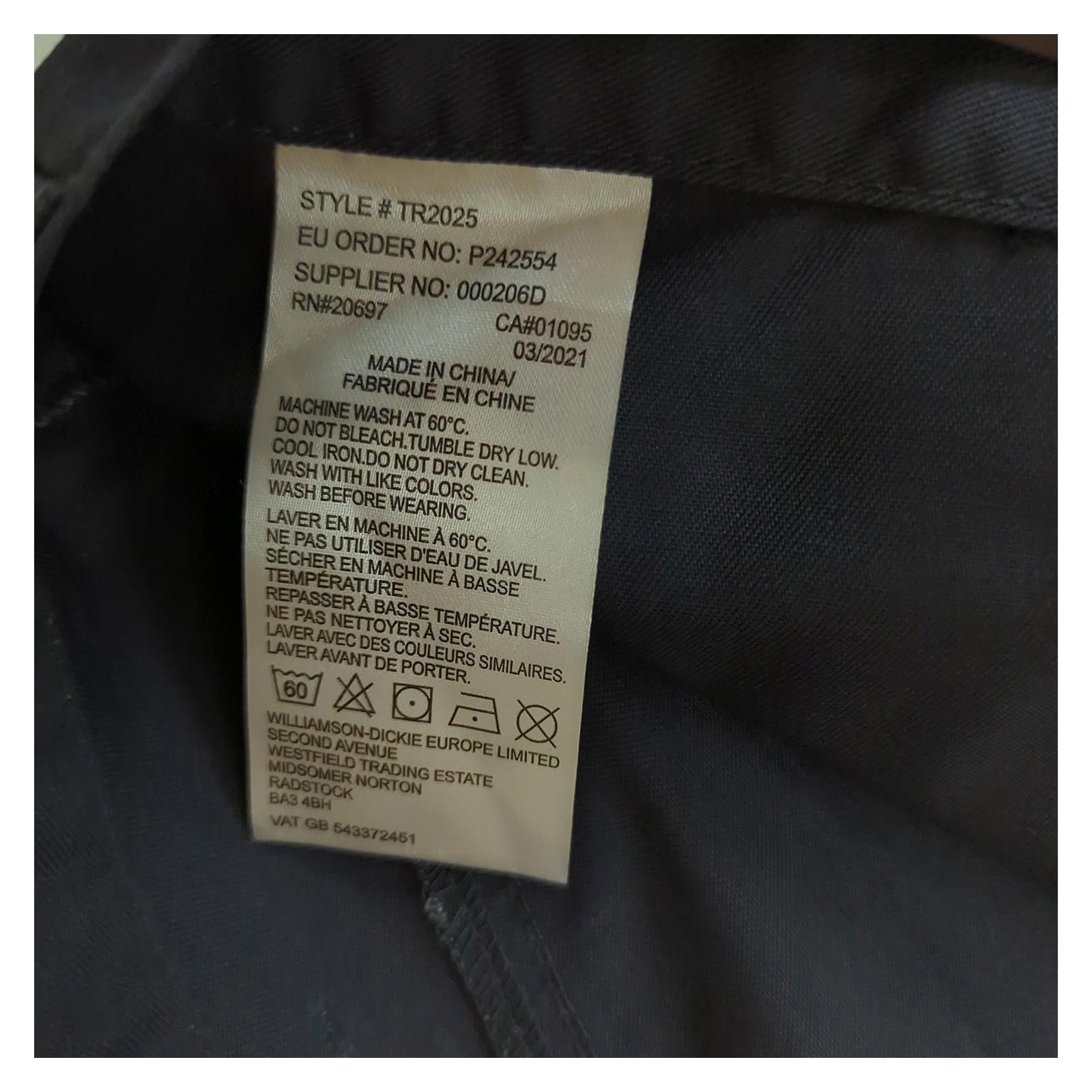 Dickies Dickies Action Flex Work Trousers Cargo Pants Grey Men's 40 R NWT TR2025 workear RewearableUK