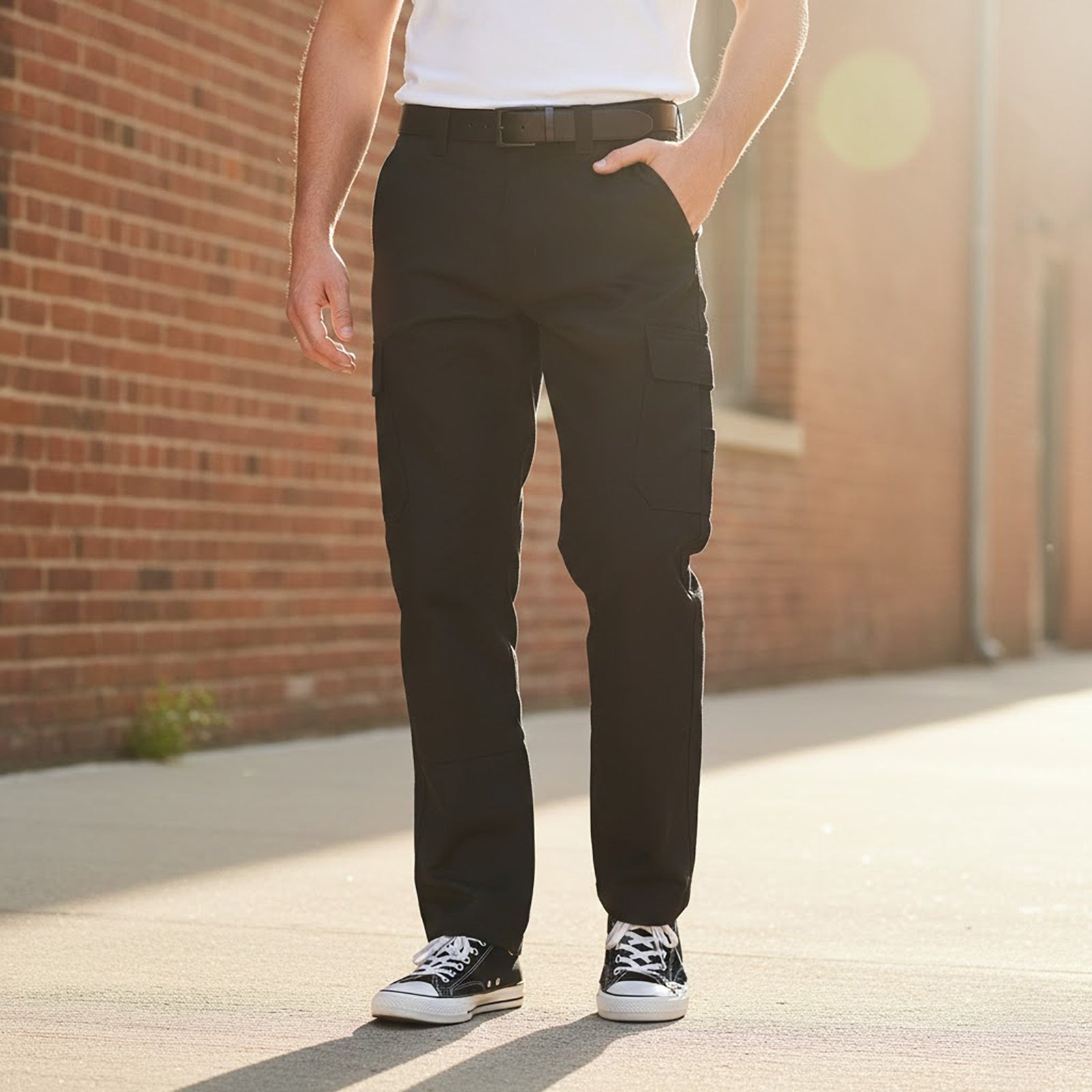 DICKIES BLACK CARGO WORK PANTS – SIZE 26 by Dickies – workear | RewearableUK