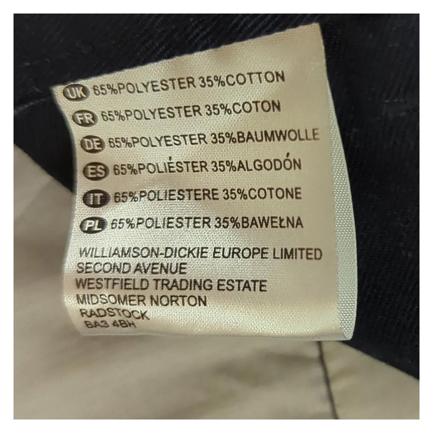 Dickies Dickies black cargo work trousers W32S polycotton blend durable pants workear RewearableUK
