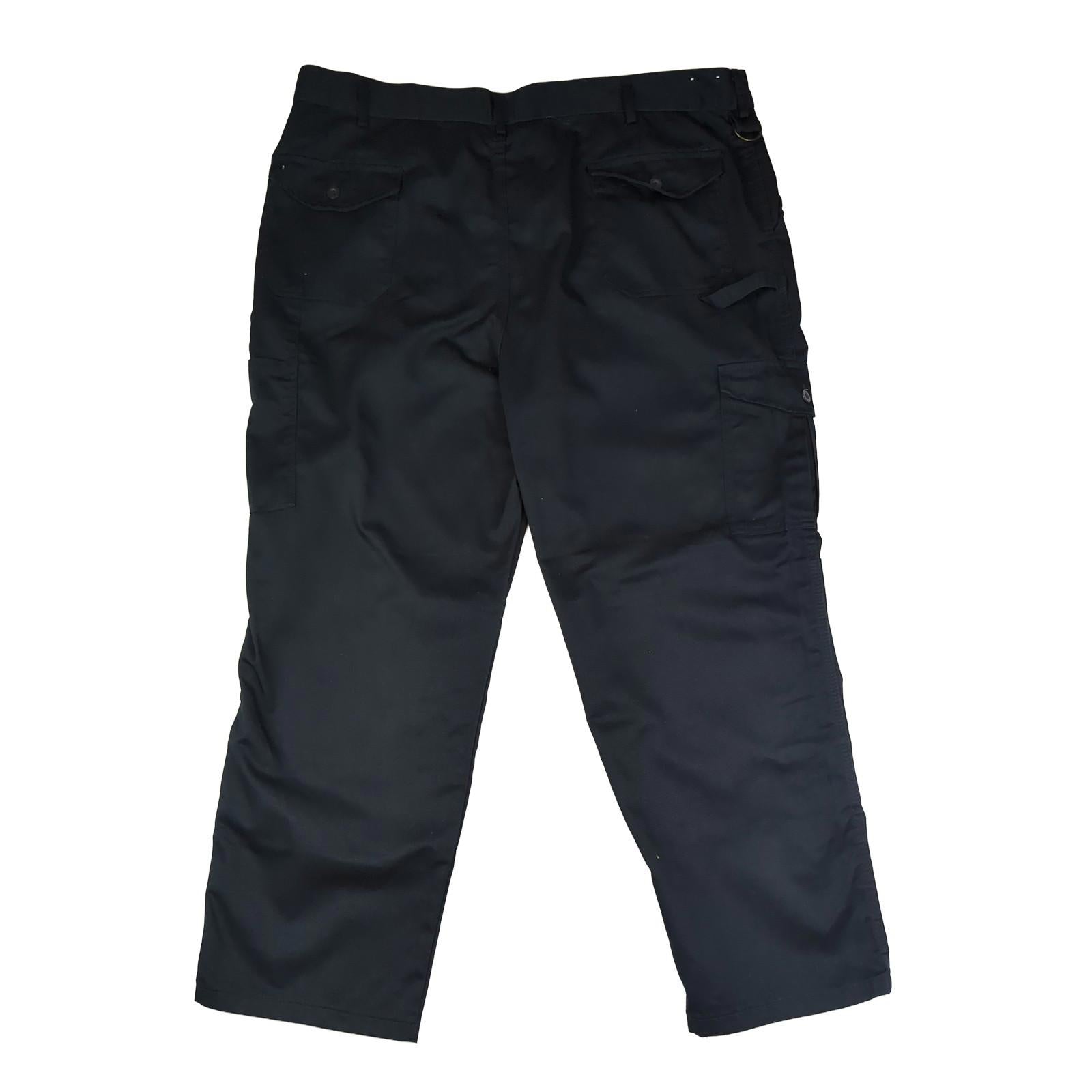 Dickies Dickies Black Cargo Work Trousers W36 L32 Polyester Cotton Durable Utility Pants workear RewearableUK