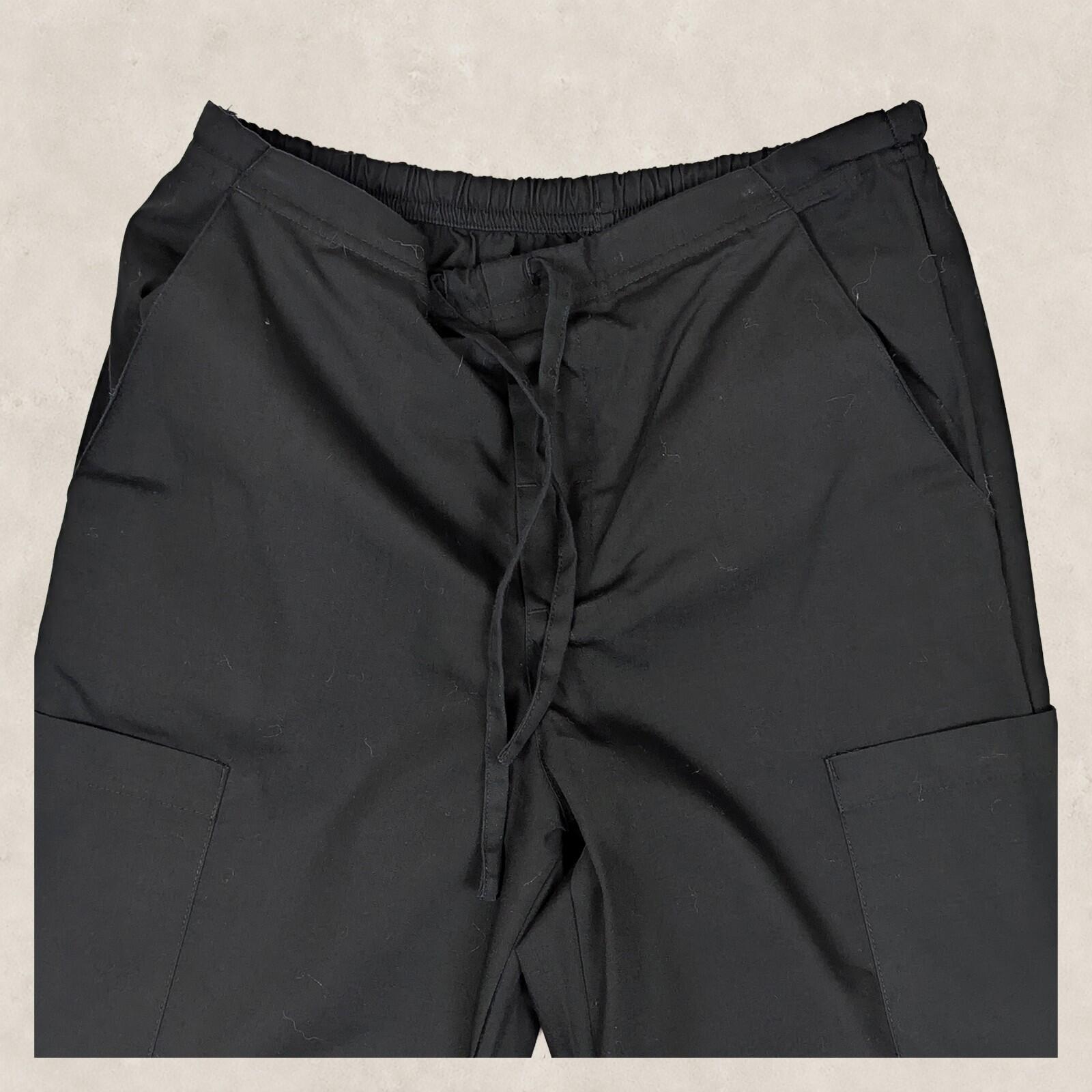 Dickies Black Drawstring Elastic Waist Cargo Scrub Work Pants Trousers Size XS by Dickies – | RewearableUK