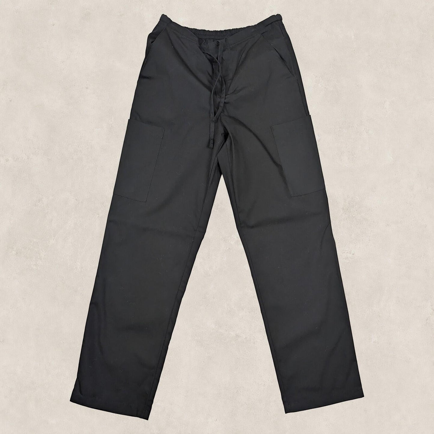 Dickies Black Drawstring Elastic Waist Cargo Scrub Work Pants Trousers Size XS by Dickies – | RewearableUK