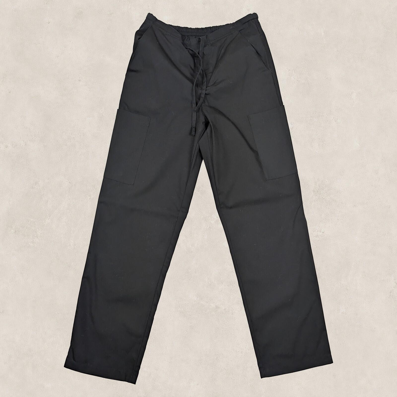 Dickies Black Drawstring Elastic Waist Cargo Scrub Work Pants Trousers Size XS by Dickies – | RewearableUK