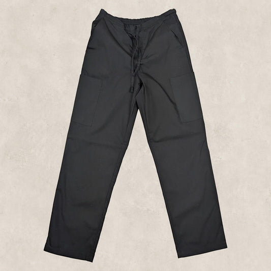 Dickies Black Drawstring Elastic Waist Cargo Scrub Work Pants Trousers Size XS by Dickies – | RewearableUK