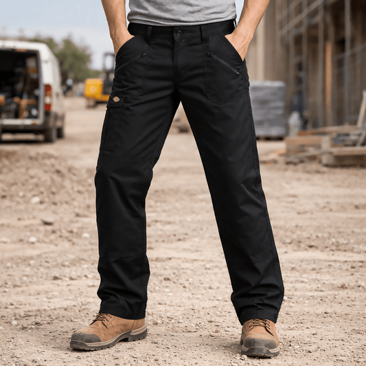 Dickies Black Work Trousers 32 R – Used Very Good by Dickies – workear | RewearableUK