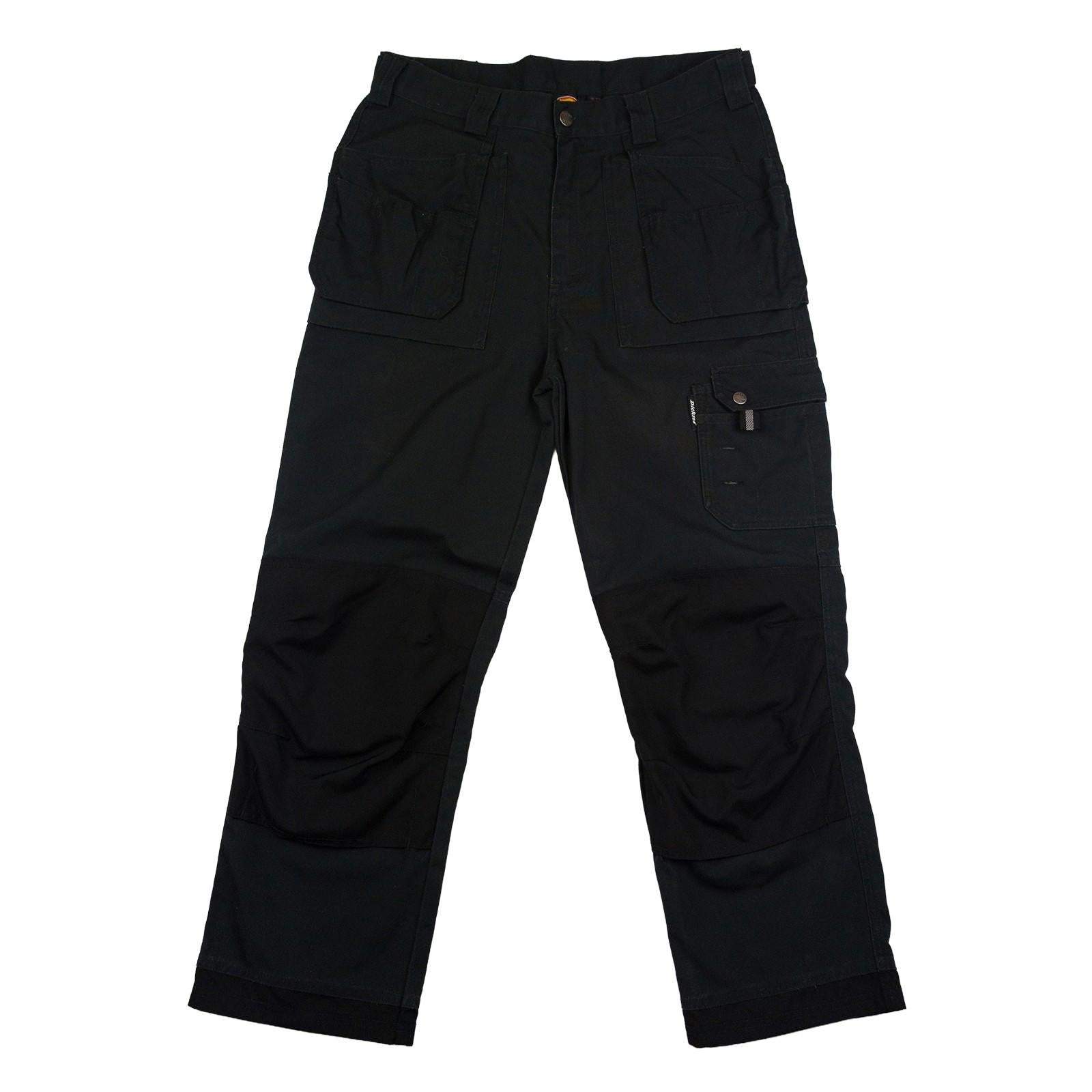 Dickies Black Work Trousers 34 S – Reinforced Knees by Dickies – workear | RewearableUK