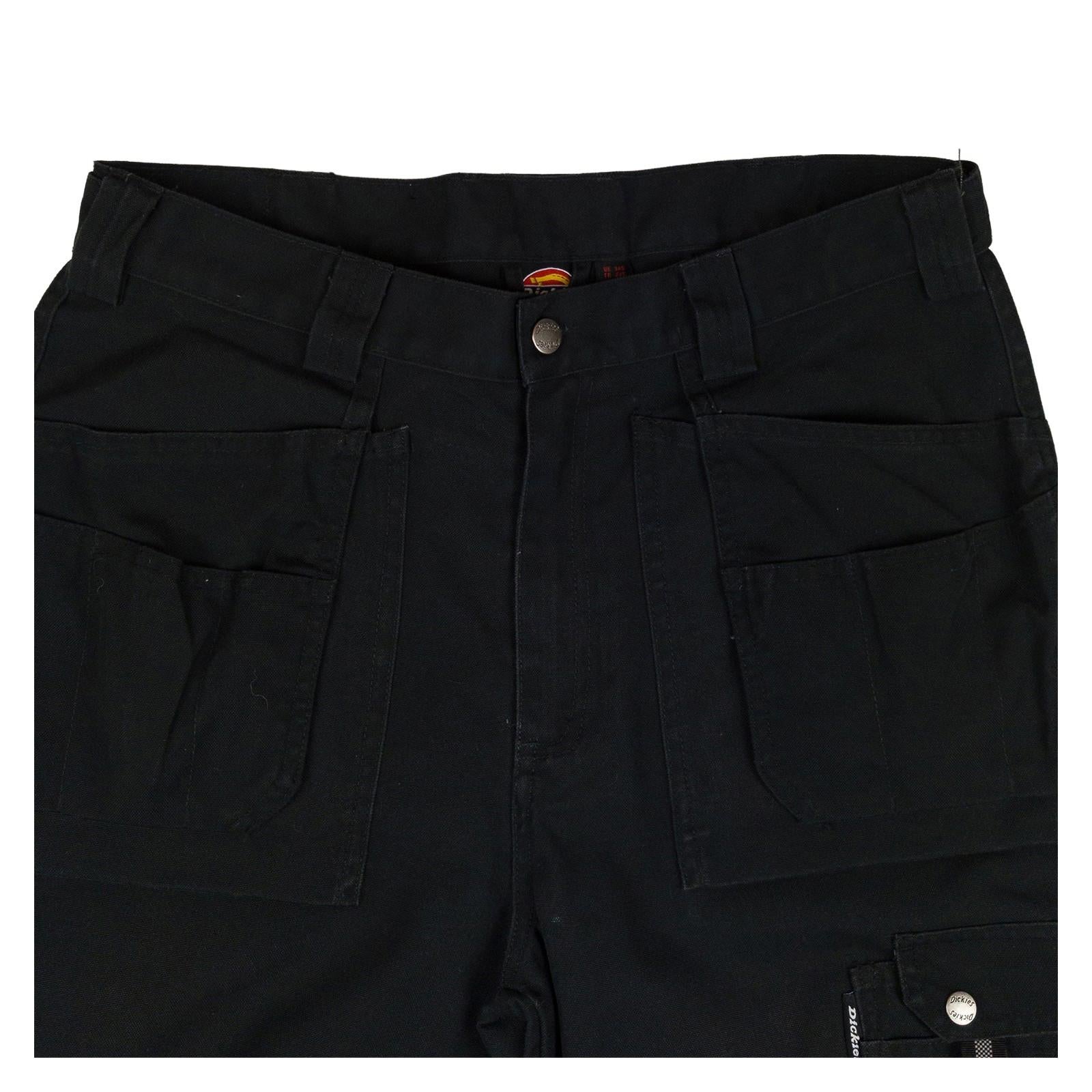 Dickies Black Work Trousers 34 S – Reinforced Knees by Dickies – workear | RewearableUK