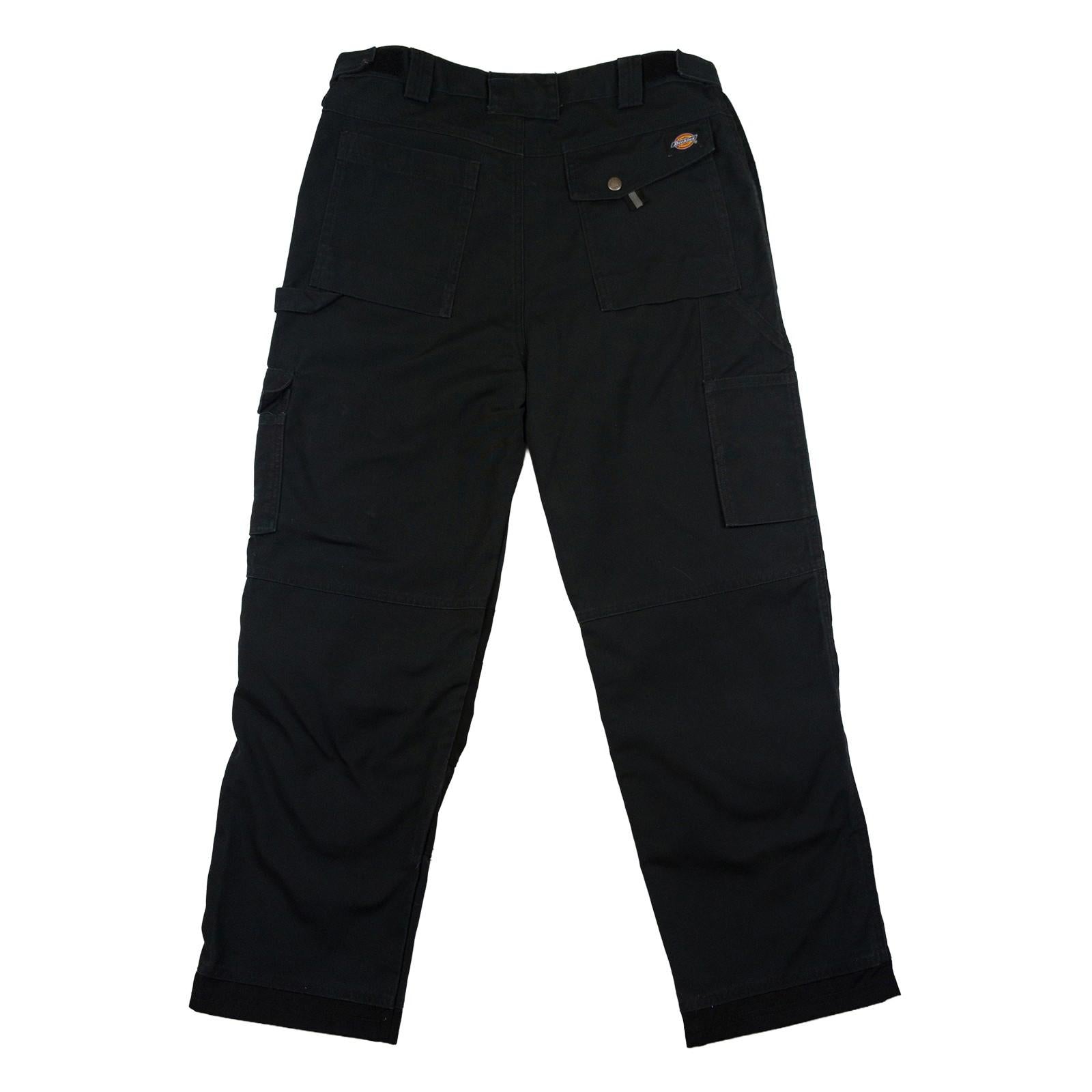 Dickies Black Work Trousers 34 S – Reinforced Knees by Dickies – workear | RewearableUK