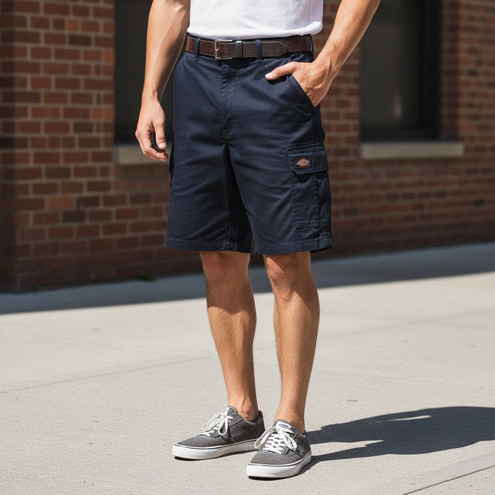 Dickies Cargo Shorts in navy| UK 34 by Dickies – workear | RewearableUK