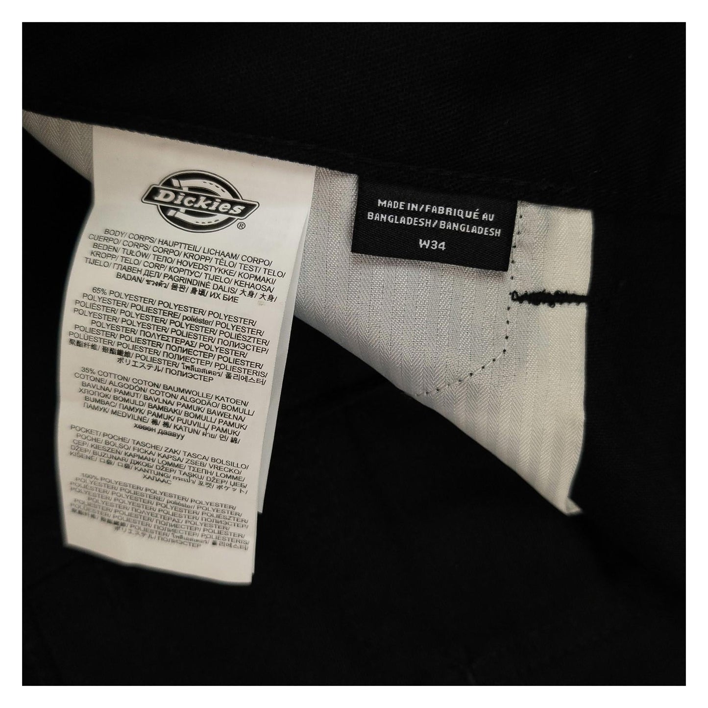 Dickies Cargo Shorts W34 Black Workwear Casual Multi Pocket Pants NWT by Dickies – | RewearableUK