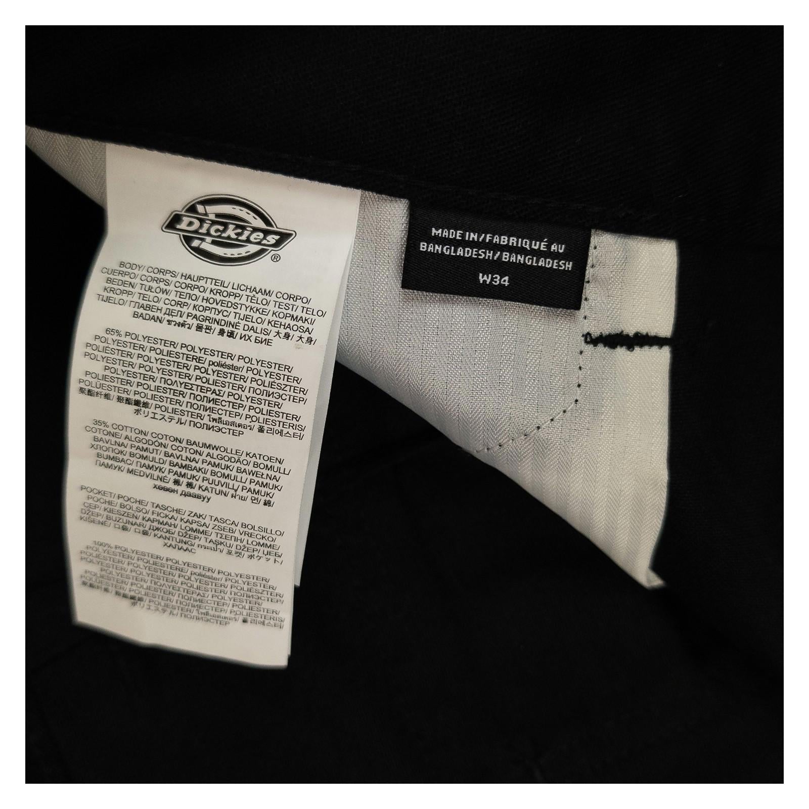 Dickies Cargo Shorts W34 Black Workwear Casual Multi Pocket Pants NWT by Dickies – | RewearableUK