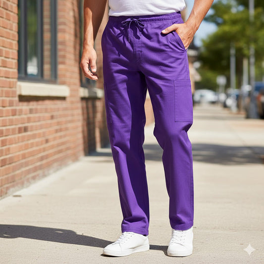 Dickies Cargo Trousers Purple | Men's Large (Rare Colour) by Dickies – workear | RewearableUK