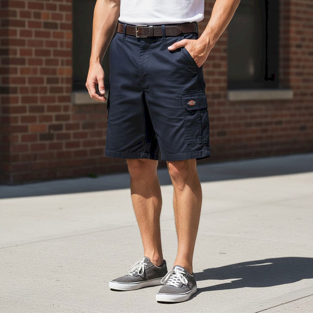 Dickies Cargo Work Shorts W34 Navy Relaxed Fit – Workwear product photo 1 | RewearableUK