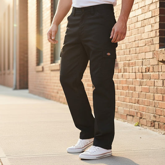 Dickies Cargo Work Trousers Black | Men's W30 by Dickies – WORKWEAR | RewearableUK