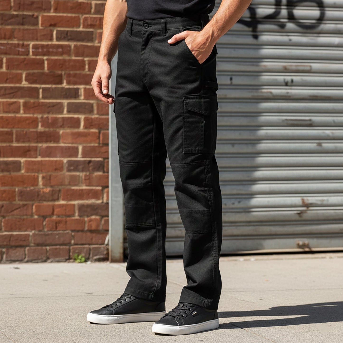 Dickies Cargo Work Trousers Black | Men's W32 Tall by Dickies – WORKWEAR | RewearableUK