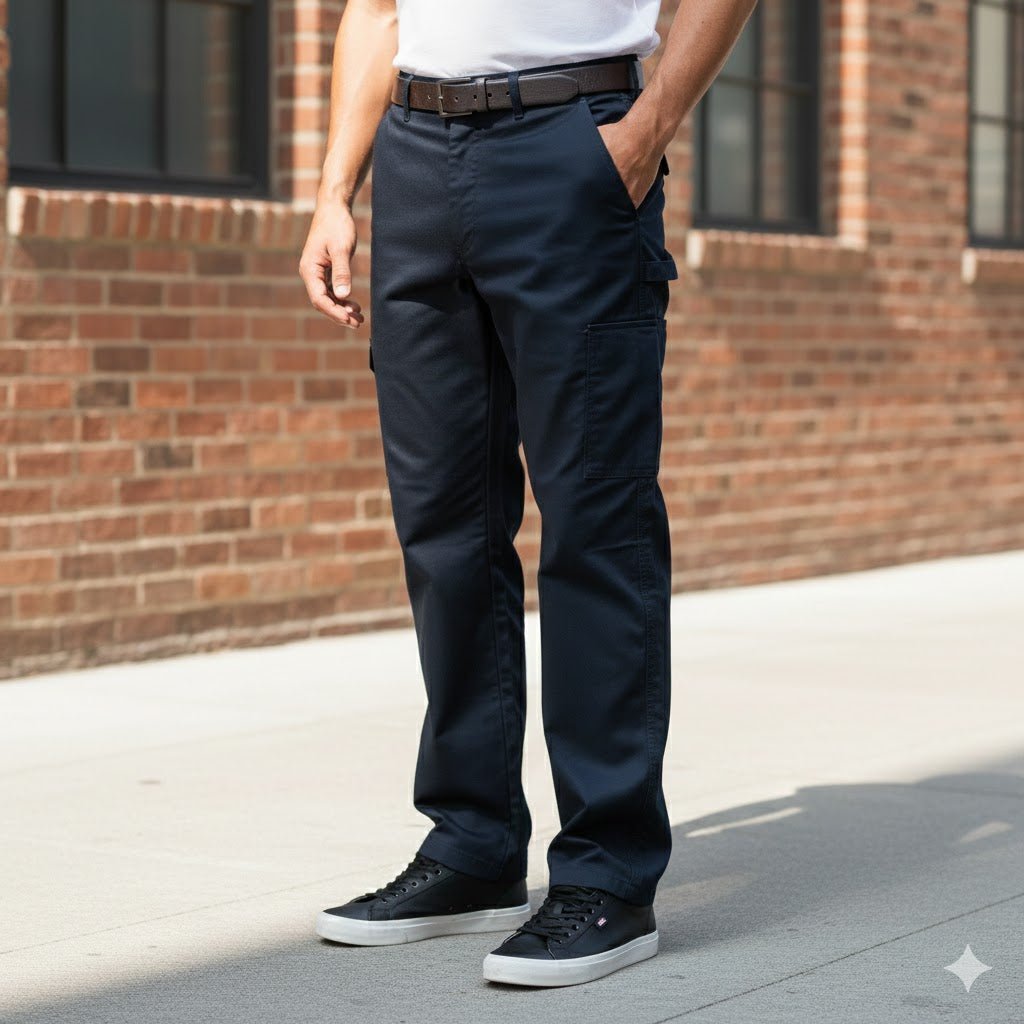 Dickies Cargo Work Trousers in navy| 36 T by Dickies – workear | RewearableUK