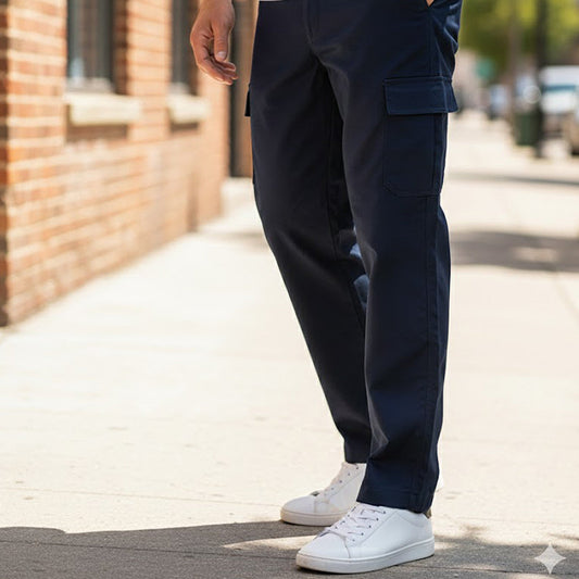 Dickies Cargo Work Trousers in Navy | 38 R by Dickies – workear | RewearableUK
