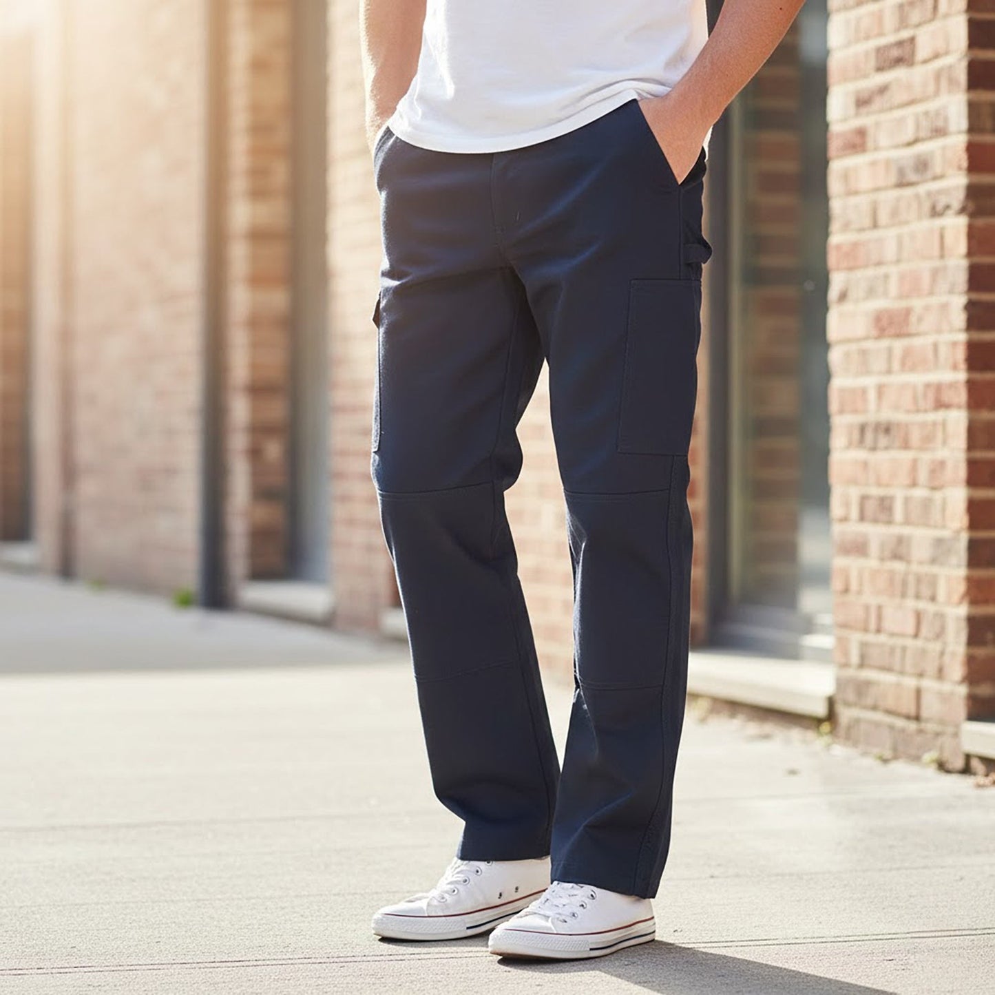 Dickies Cargo Work Trousers Navy Blue | Men's W36 R by Dickies – WORKWEAR | RewearableUK