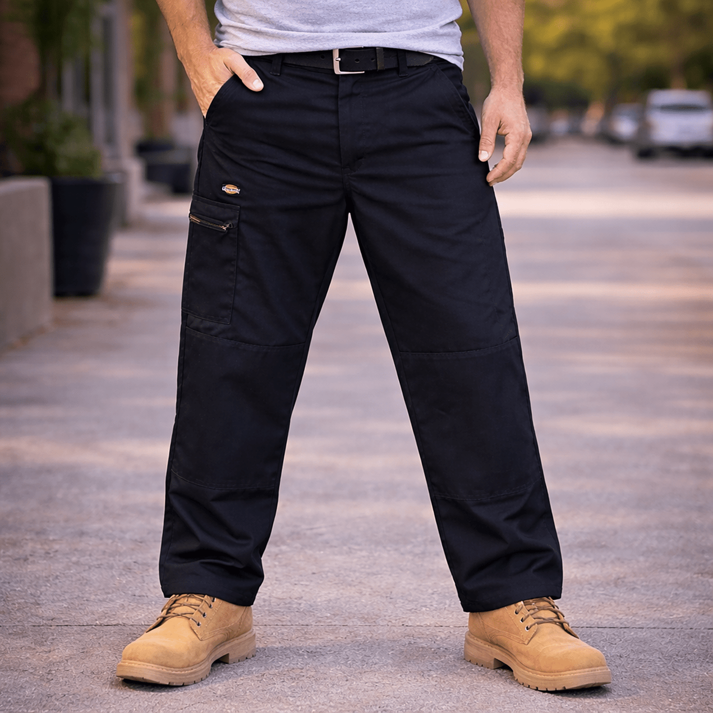 Dickies Cargo Work Trousers Navy | Men's W36 S (Short) by Dickies – workear | RewearableUK