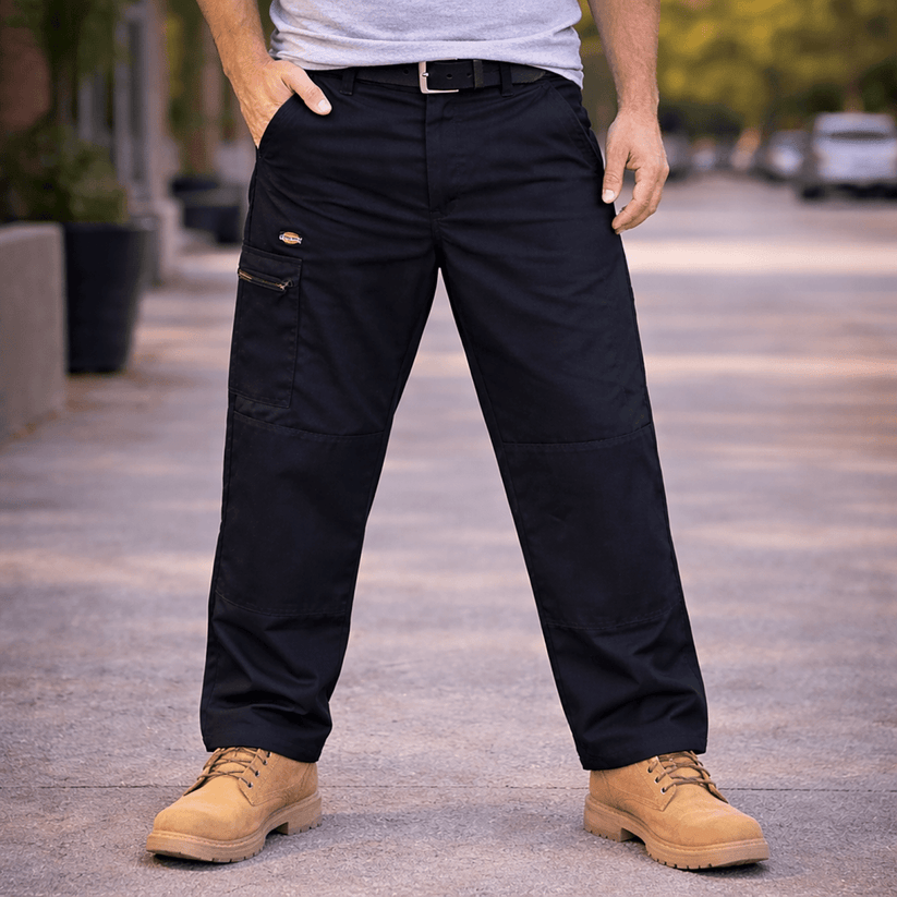 Dickies Cargo Work Trousers Navy | Men's W36 S (Short) by Dickies – workear | RewearableUK
