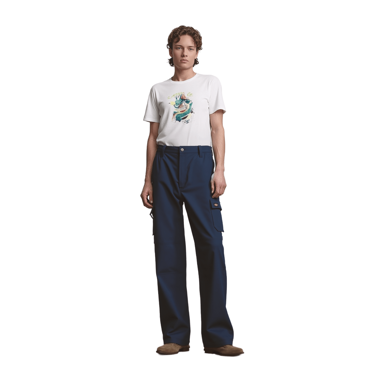 Dickies Dickies Cargo Work Trousers - Navy W38 L32 workear RewearableUK